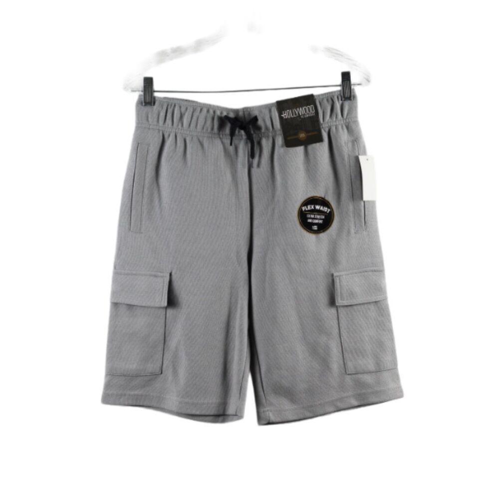 Hollywood ActiveFlex Gray Men's Stretch Cargo Shorts Small 018